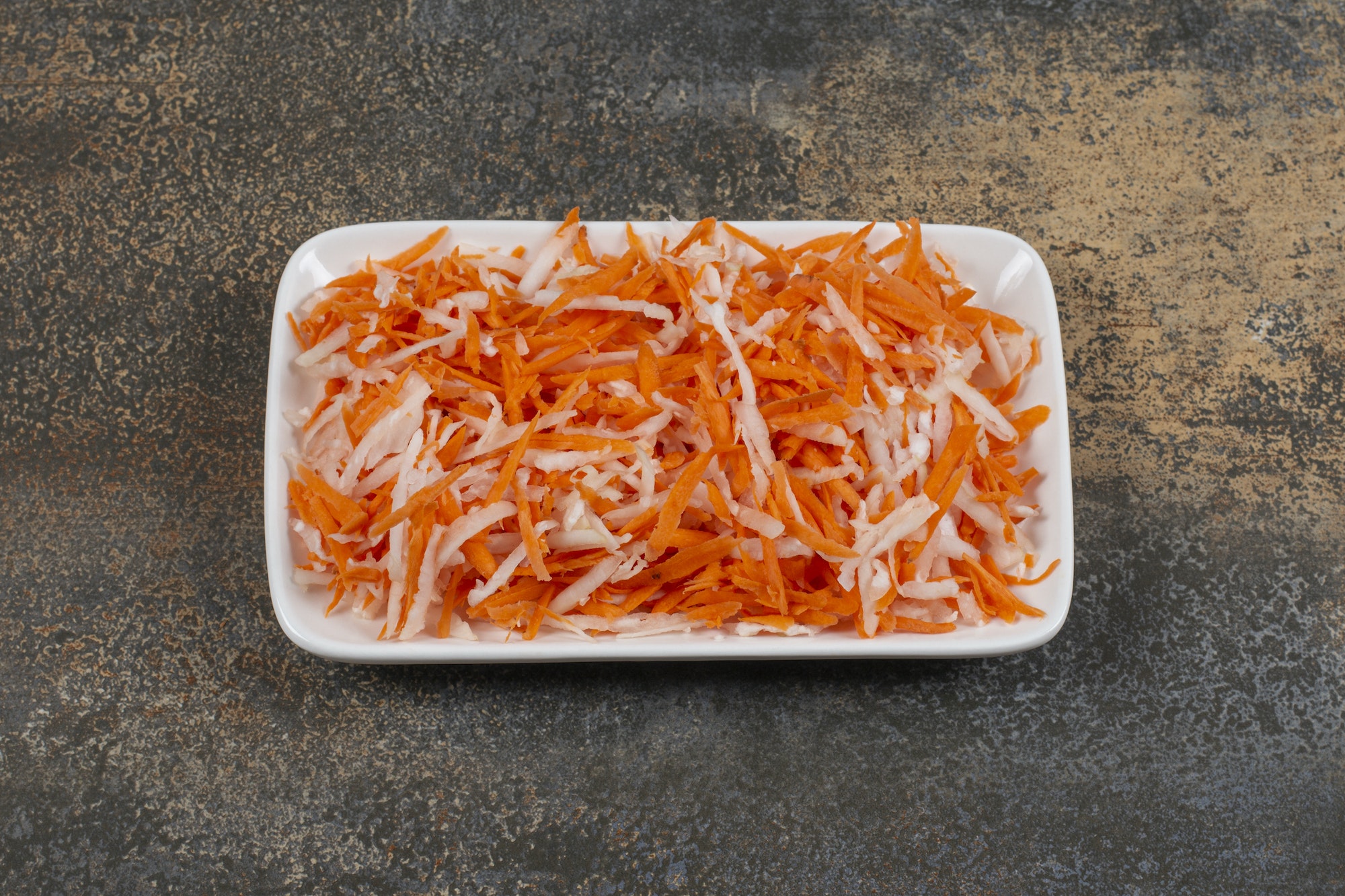 julienne de chou et carotte