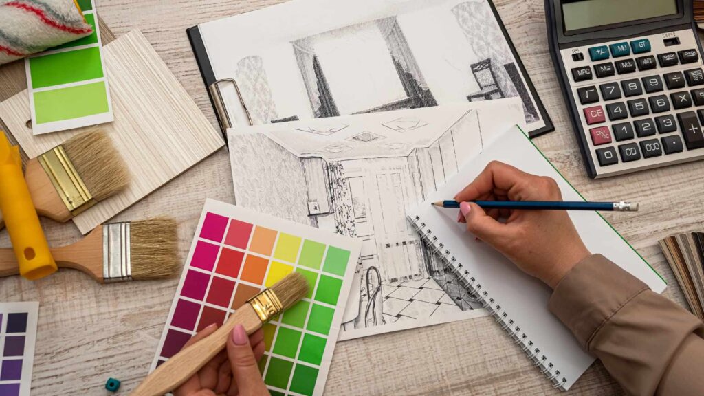 dessin de rénovation de maison