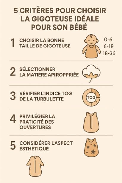 critere choix gigoteuse bebe