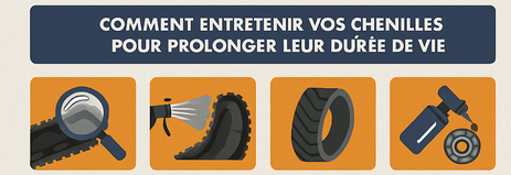chenille caoutchouc chantier